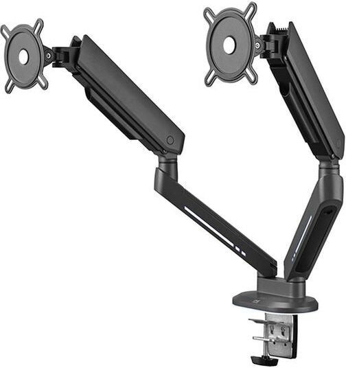 ONE FOR ALL DM8210 Universal Gaming Dual Arm 21-45" Monitor Desk Mount - Anthracite & Black, New