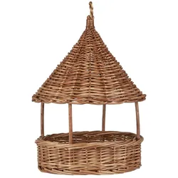 IB Laursen Vogelfutterhaus aus Weide zum Hängen, Ø 23 cm, Höhe 35 cm