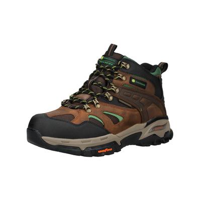 Schnürstiefelette SKECHERS "Skechers Stiefelette Leder", Herren, Gr. 42, braun, Leder, Schuhe Schnürstiefelette