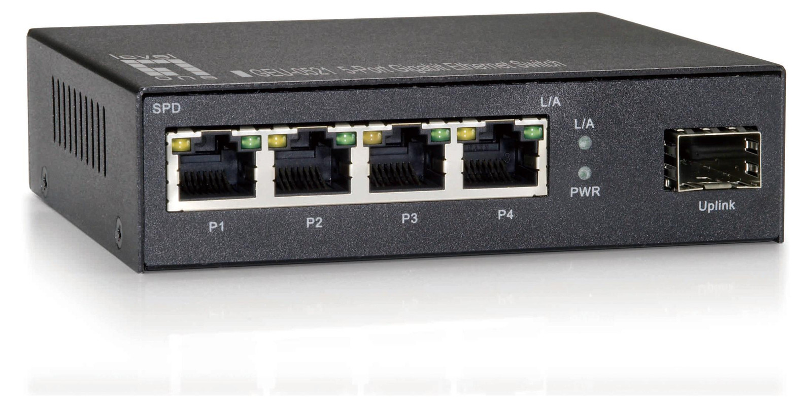 Level One GEU-0521 5-poorts Gigabit-switch met 1 x SFP-poort