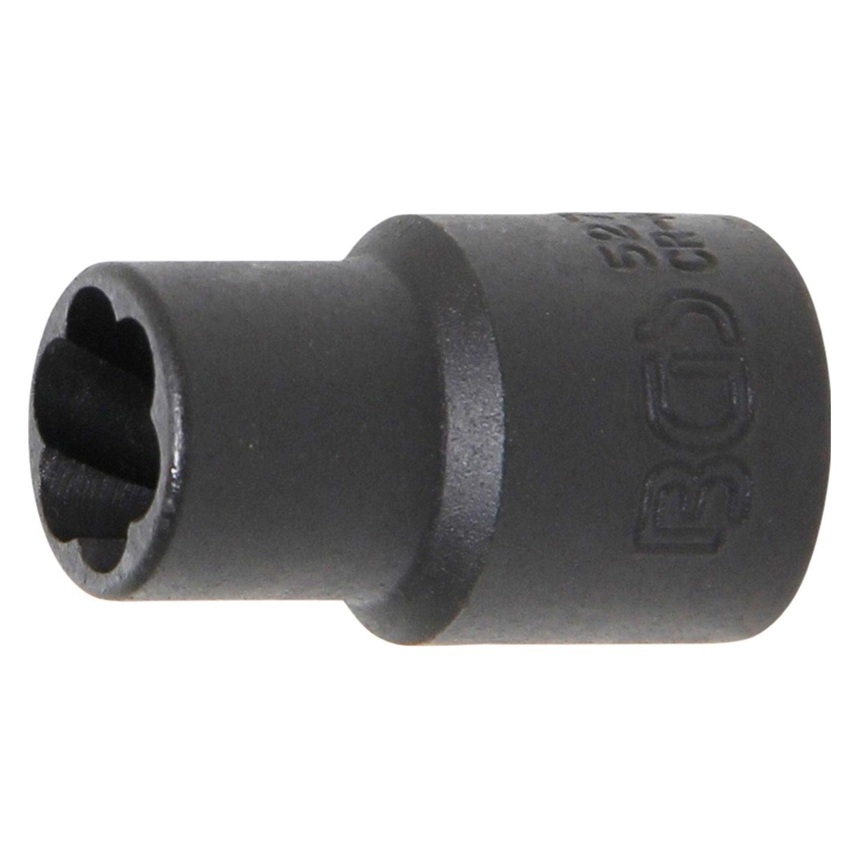 BGS Spiral-Profil-Steckschlüssel-Einsatz / Schraubenausdreher 10 mm (3/8") SW 10 mm (10 mm) (5270)