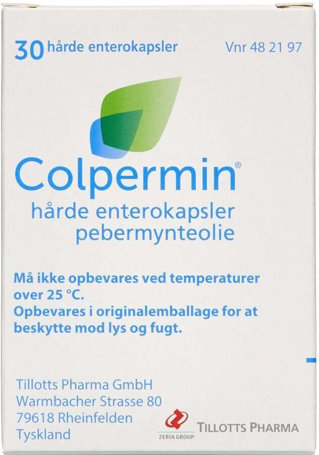 Colpermin Pebermynteolie kapsler 187 mg Naturlægemiddel 30 stk