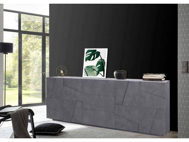 Buffet Zeus 224 1x44 2xh86 cm ardoise