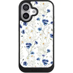 Nivocase Hülle für Apple iPhone 17 Handyhülle NIVOcore Case Schwarz Blume Blumen Muster (Apple iPhone 17), Smartphone Hülle, Schwarz