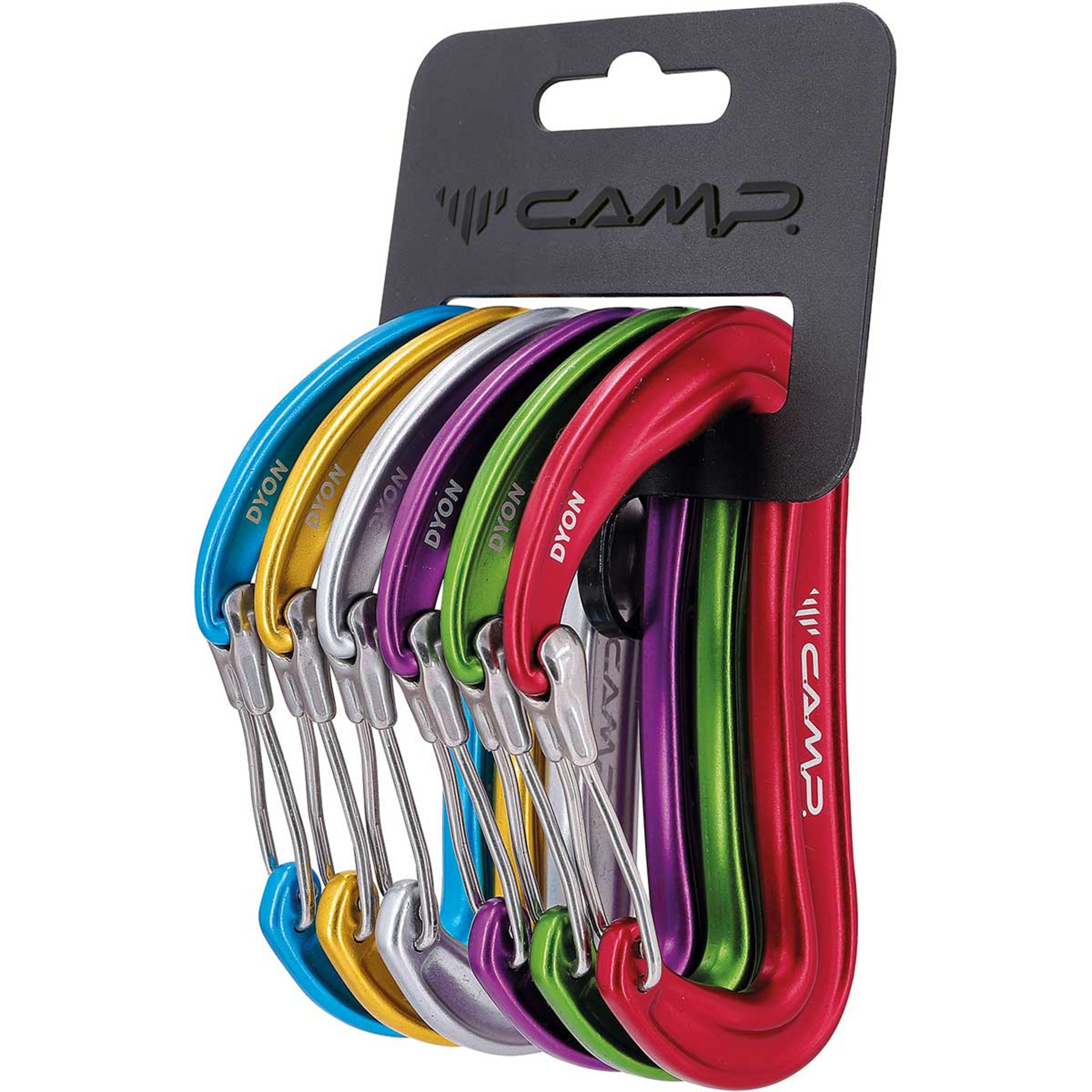 Camp Dyon Karabiner 6er Pack Karabiner mehrfarbig Alpinklettern