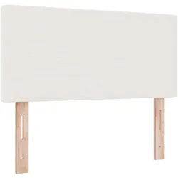 vidaXL, Boxspringbett, Boxspringbett Mit Matratze & Led-Licht Grau Cord-Stoff (80 x 200 cm)