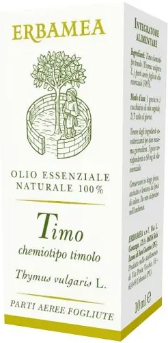 ERBAMEA Srl Timo Chemiotipo Timolo Erbamea 10ml - Olio Essenziale Naturale