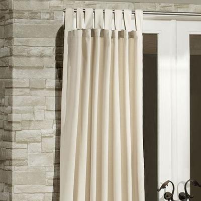 Threadmade Home Llc Matine Tab Top Curtain Panel, 52 x 84, Pearl