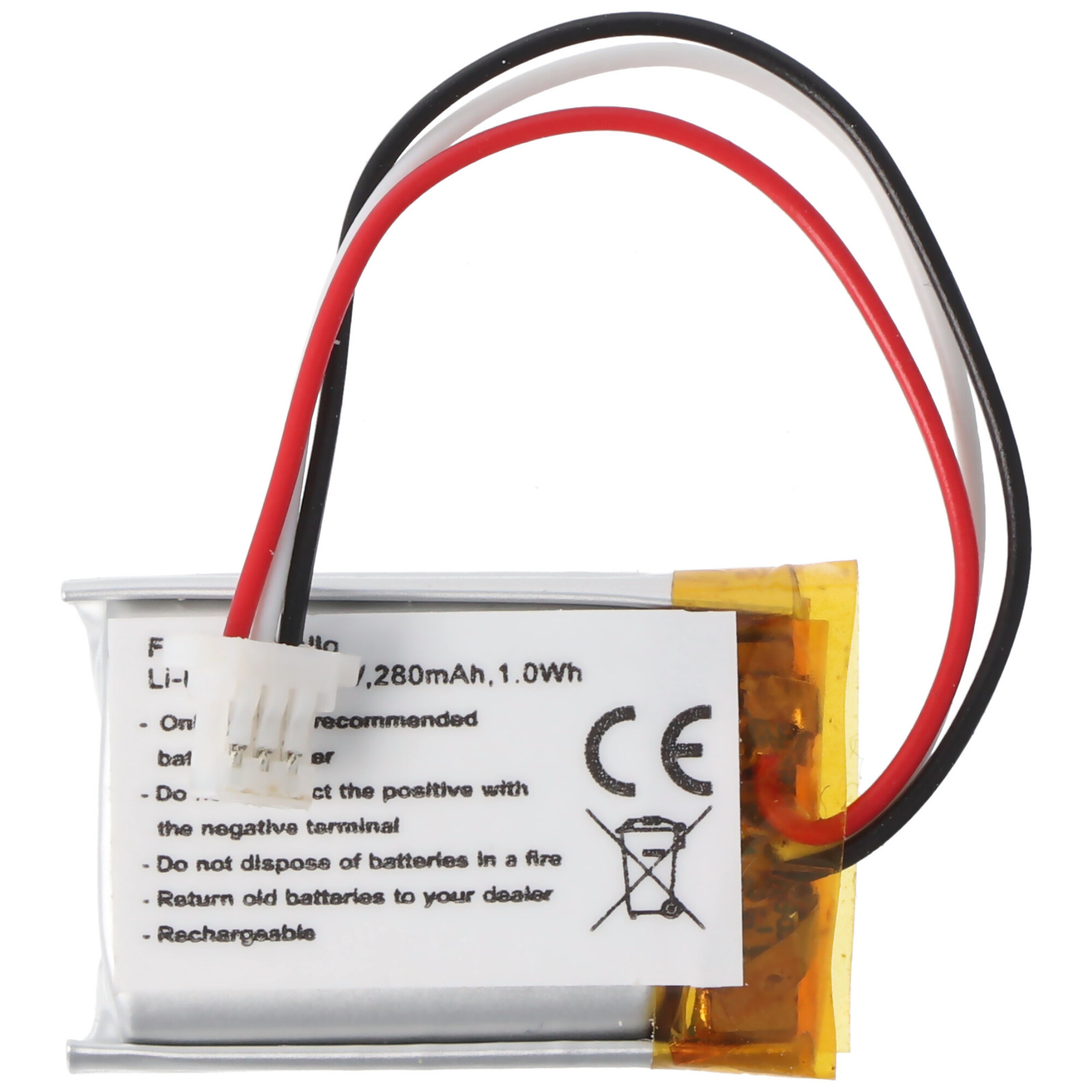 AccuCell Batterij voor Nest Hello, Li-Polymeer, 3,7V, 280mAh, 1,0Wh