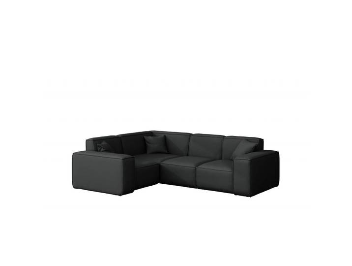 Kaiser Möbel Gartenecksofa L-form Malibu Stoff Odyssey Schwarz Links, Holz, 181x73x246 cm, Gartenmöbel, Loungemöbel, Gartensofas & Loungesofas