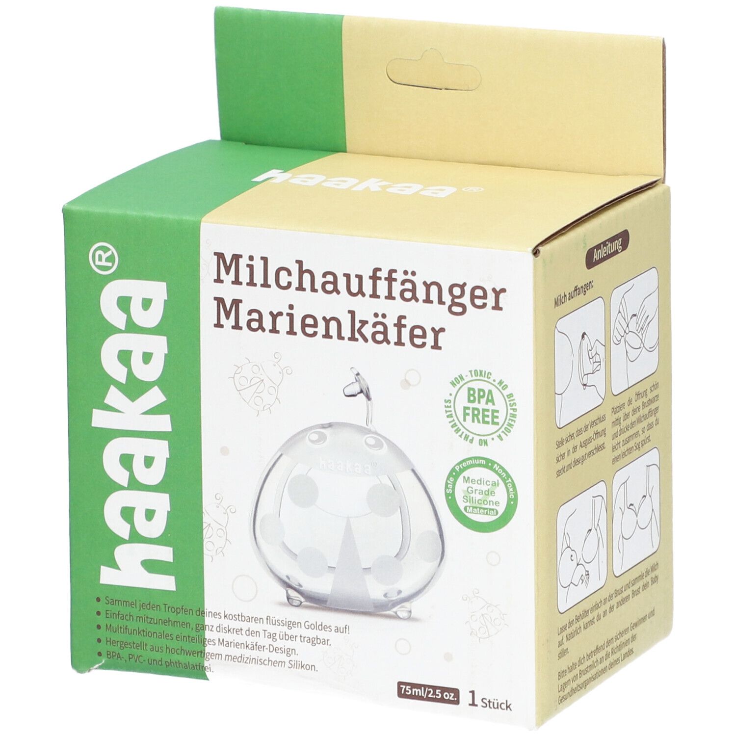 Haakaa Milchauffänger 75ml 1 St Sonstige