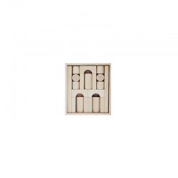 Halmakegel.com 23 Bauklötze im kleinen Kasten - natur - 50mm 260193