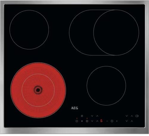 AEG Placa Vitrocerâmica  TN64RA06XB  57,6 cm  4 Zonas  Preto