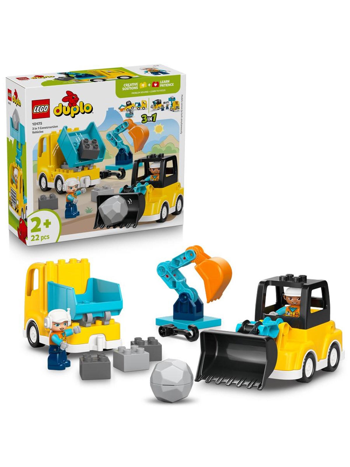 LEGO DUPLO 10475 Baufahrzeuge - 3-in-1-Set