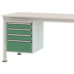 Manuflex ZB4814.6011 Gehäuse-Unterbau Stationär, Nutzhöhe 500 mm mit 4 Schubfächer. Für Tischtiefe 1200 mm