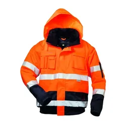 Warnschutz-Pilotenjacke "VOLKER" orange/marine - M - Orange