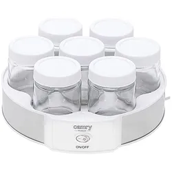 Camry Yogurt Maker CR 4519 Yogurt Maker, Fun Kitchen, Weiss, Silber