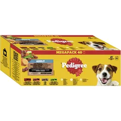 PEDIGREE Adult Portionsbeutel in Sauce Farm Selektion mit 4 Varietäten 40x 100g