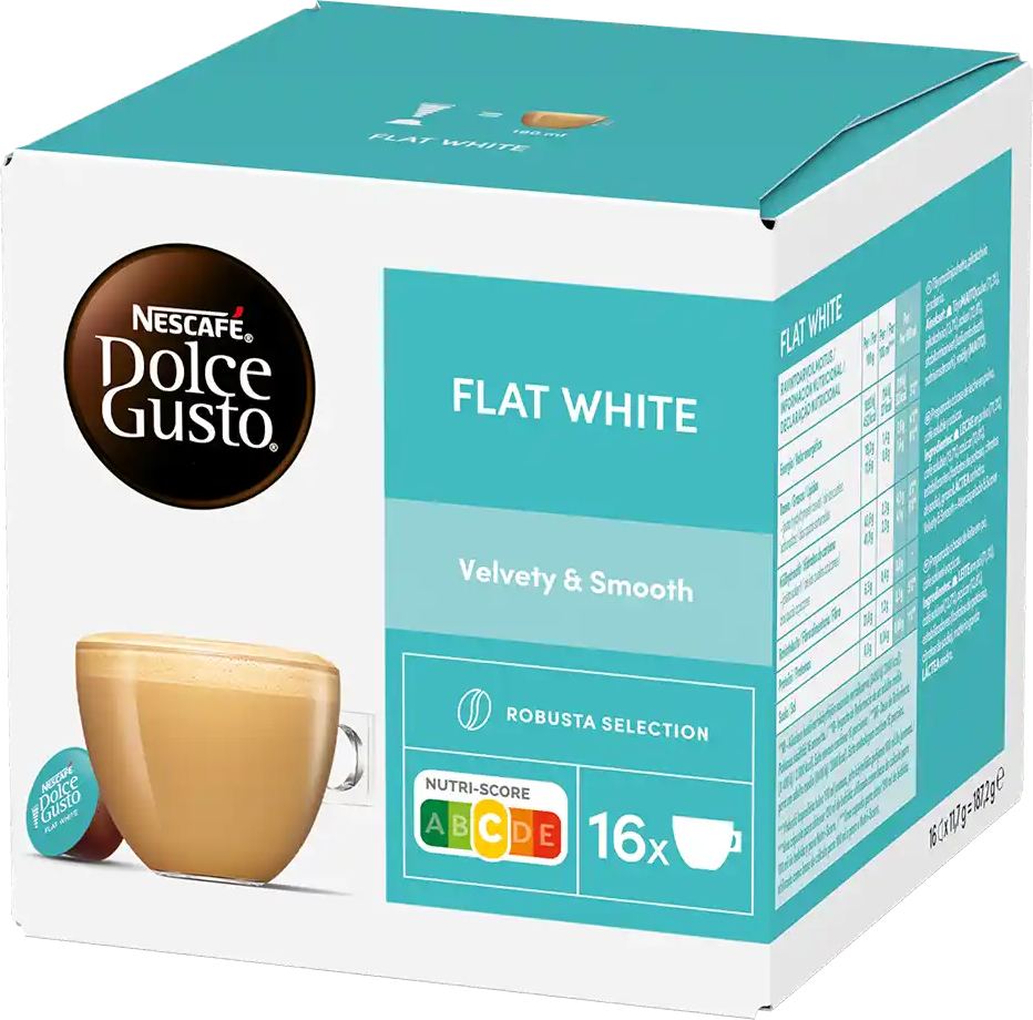 Nescafé®   Flat White - 16 Capsules de café pour Dolce Gusto - Flat white
