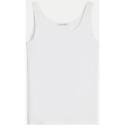 Basic Tanktop Weiß XL