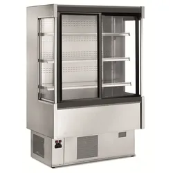 KBS Gastrotechnik Wandkühlregal Pinto 100 mit Schiebetüren selbstschließend