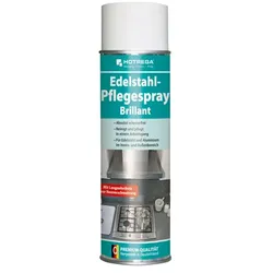 Hotrega Edelstahl Pflegespray Brillant 500 ml Profi-Produkt zu Reinigung und Schutz von Edelstahlflächen