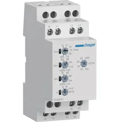 Hager Kontrollrelais Spg. einst. 1/3P(N) 2W