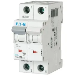 Eaton, Schutzschalter, Automatsikring, 2 Polet, 16A, C-Karakteristik, 10 kA, 230 V, bredde 2 moduler