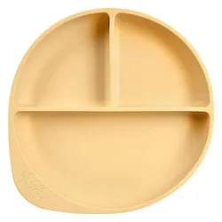 Lille Vilde, Kindergeschirr + Kinderbesteck, Ø 18 cm - Silikone - Vanilla