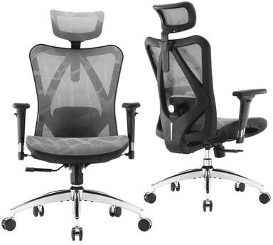 SIHOO Ergonomic Office Chair Mesh High Back Desk Chair Computer Chair,300lb, Black - 64*70*123