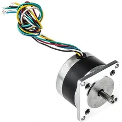 RS PRO, Elektromotor, Hybrid 1.8° Schrittmotor 12 V / 400 mA 6-adrig, 56.4 x 56.4mm Wellen-Ø 6.35mm