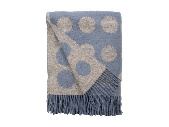 Almedahls Plaid Pricktyg 130x170 cm Bleu-beige