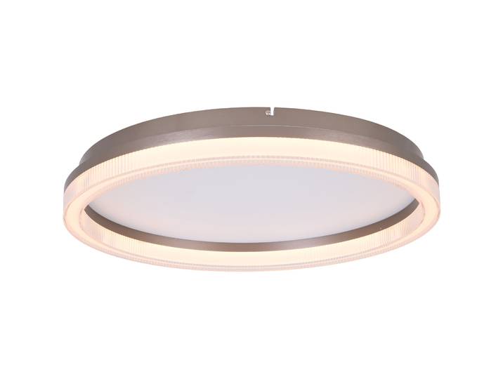 Deckenlampe Gallia grau gebürstet Acryl 3800 lm Dimmbar B 60 cm - LED - LED Energiesparlampen
