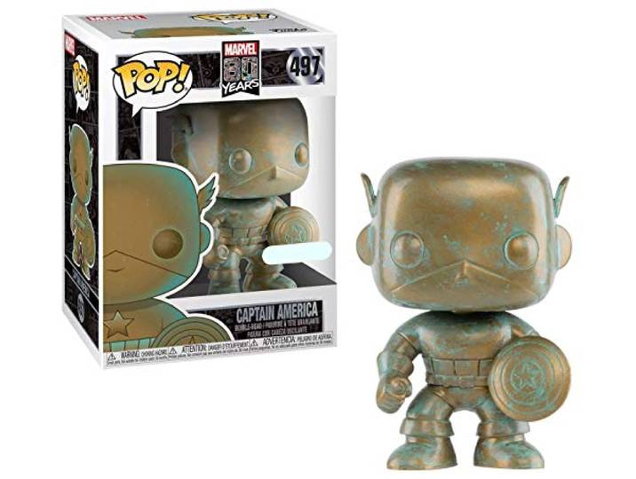 Funko FU42218 – 42218 – Marvel: 80th Anniversary – Captain America – Vinyl figuur, 9 cm, One Size