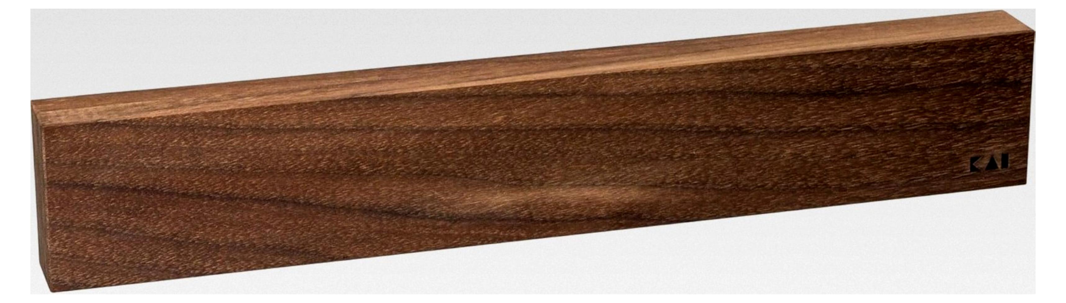 Magnetleiste aus Walnuss für die Messeraufbewahrung - Holz für die Küche - Abmessungen 39 x 6,5 x 3 cm