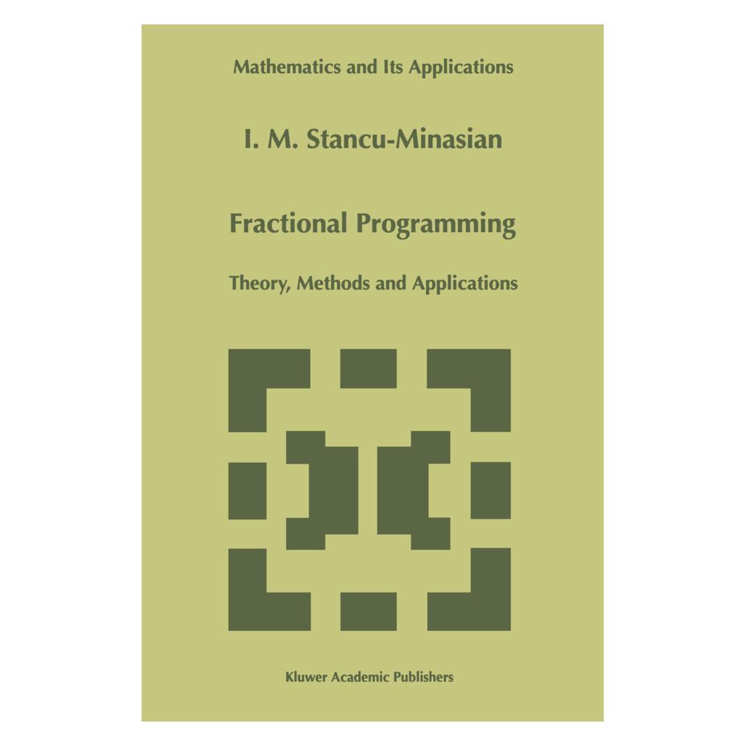 Springer Fractional Programming (Englisch, Softcover, I.M. Stancu-Minasian) (55492498)