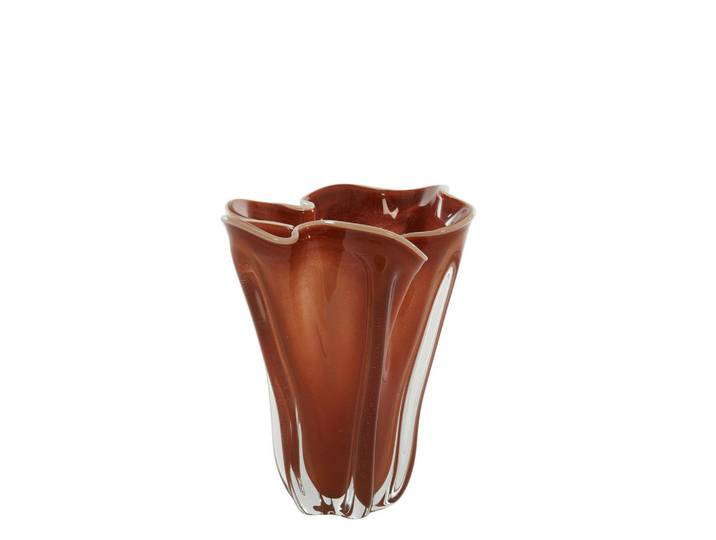 Light & Living Vase Kazuno, Creme, Terracotta, Glas, 22x27x22 cm, Dekoration, Vasen, Glasvasen