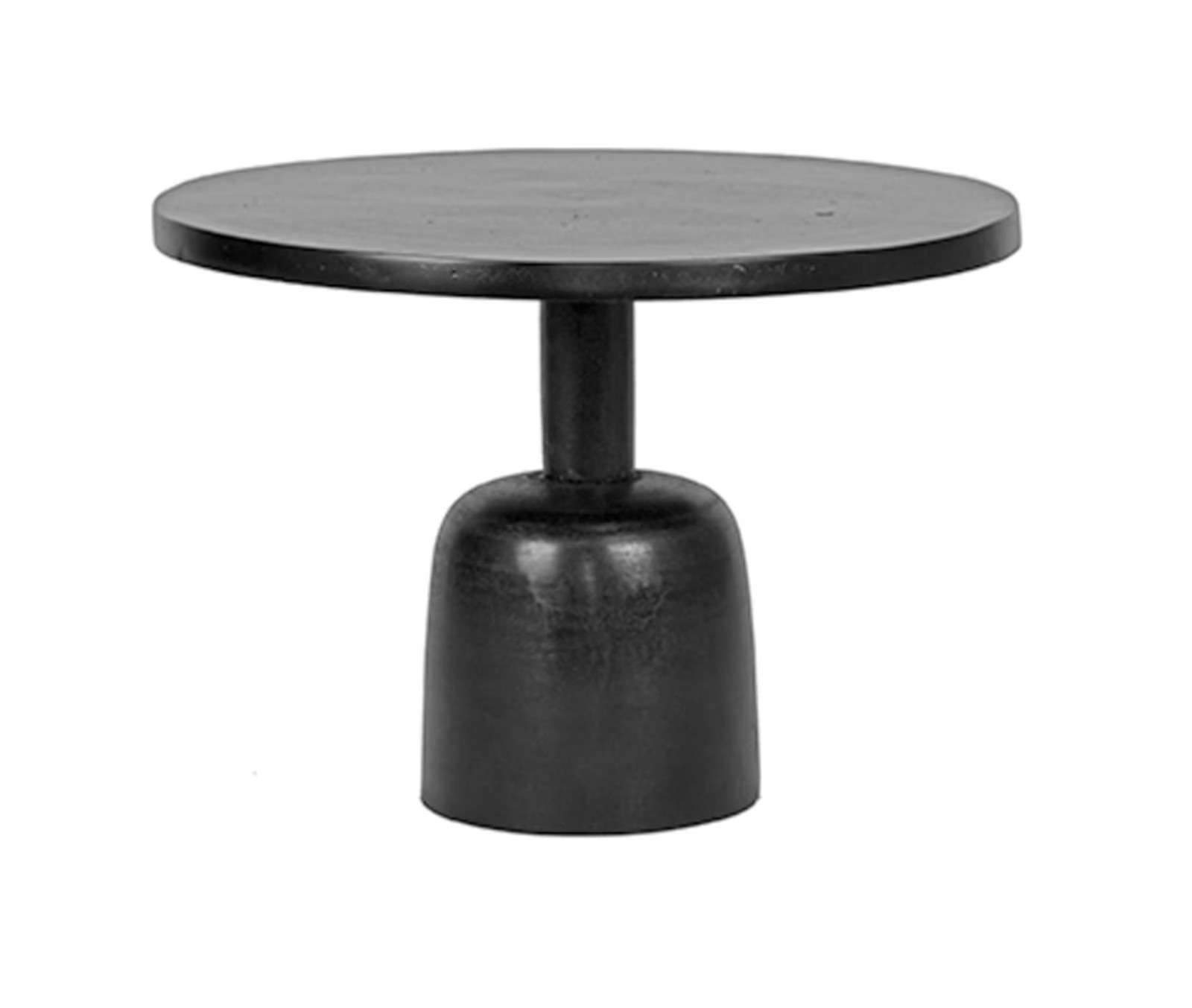 LABEL51 Bijzettafel Wink Zwart - Rond - Breedte: 50 cm