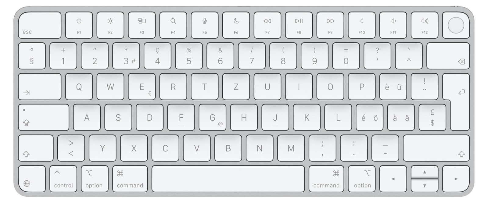 Apple Magic Keyboard met Touch ID voor Mac-modellen met Apple-chip - Zwitsers toetsenbordlayout