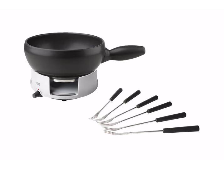 Stöckli Käsefonduegarnitur Avalon Käsefondue-Set – Fondue Set – schwarz