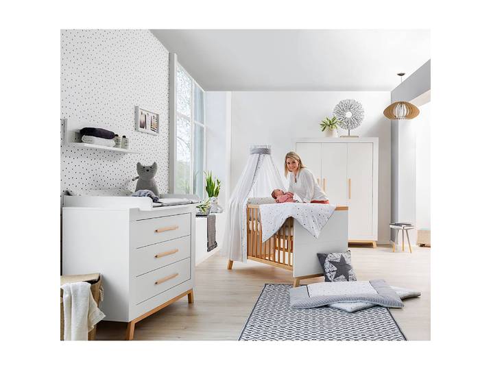 Chambre enfant Miami White II 3 élém. Blanc