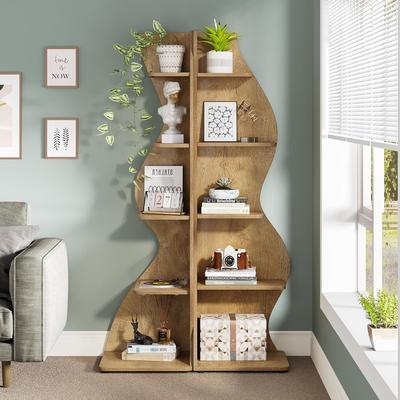 Bluebell Unique Corner Shelf Bookcase