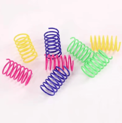 Inspire Picks Interactive Cat Spring Toy Set Colorful Cat Spring Toys For Indoor Hunting & Play 48pcs