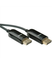 ROLINE DisplayPort-Kabel DisplayPort M bis M 50 m 4K Unterstützung aktiv Schwarz (14.01.3492)