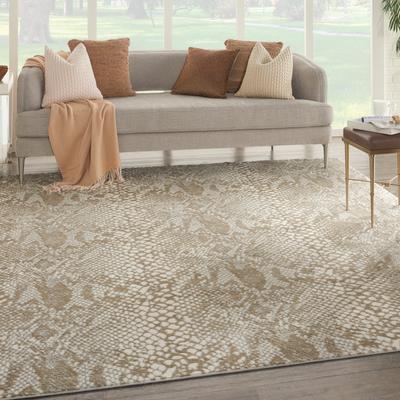 Nourison Solace All-Over Modern Snake Print Area Rug