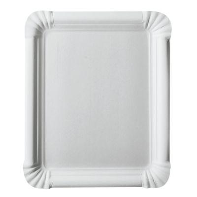 Pappteller Papstar Pure, Einweg, eckig, 165 x 200 mm, lebensmittelecht, FSC®-zertifiziert, weiß, 2 x 250 Stück