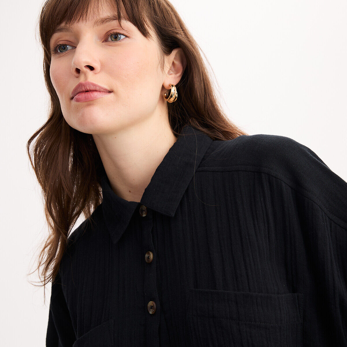 ANNE WEYBURN Robe droite, longueur genou en coton