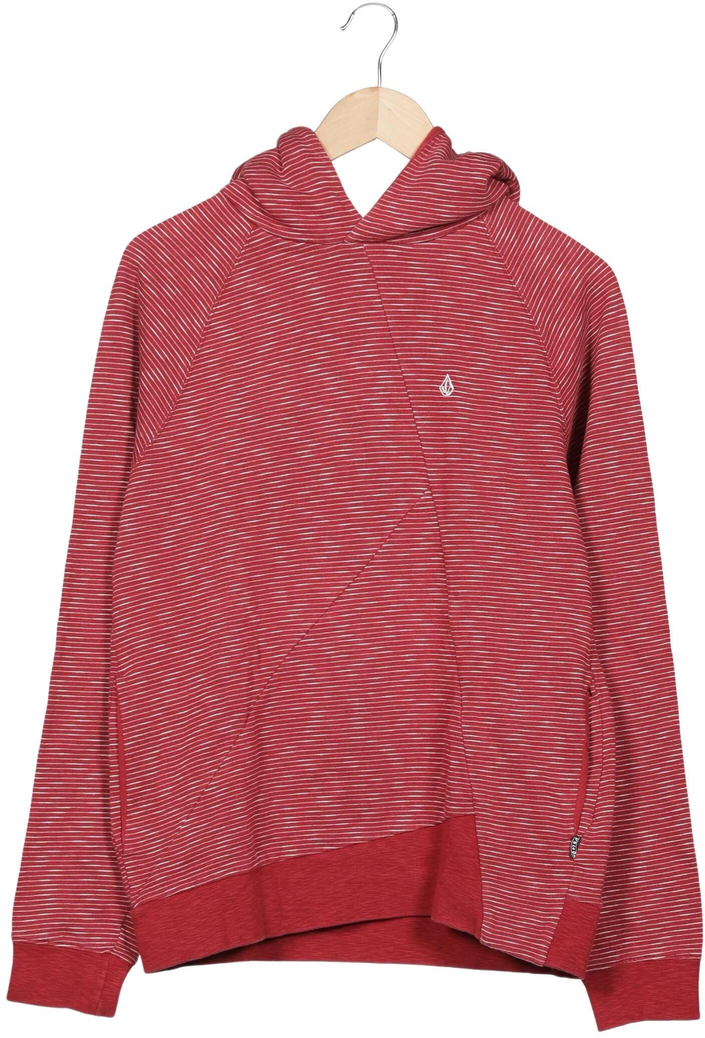 Volcom Herren Kapuzenpullover, Rot, Gr. M, Baumwolle - Second Hand