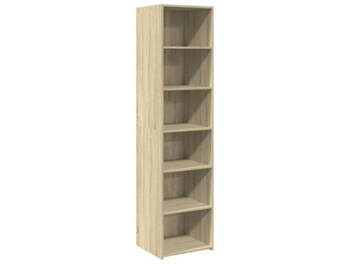 KGHFDVB Highboard Sonoma-Eiche 45x41x185 cm Holzwerkstoff Viel Stauraum, Feuchtigkeitsbeständig, Einfache Reinigung, Zeitloses Design