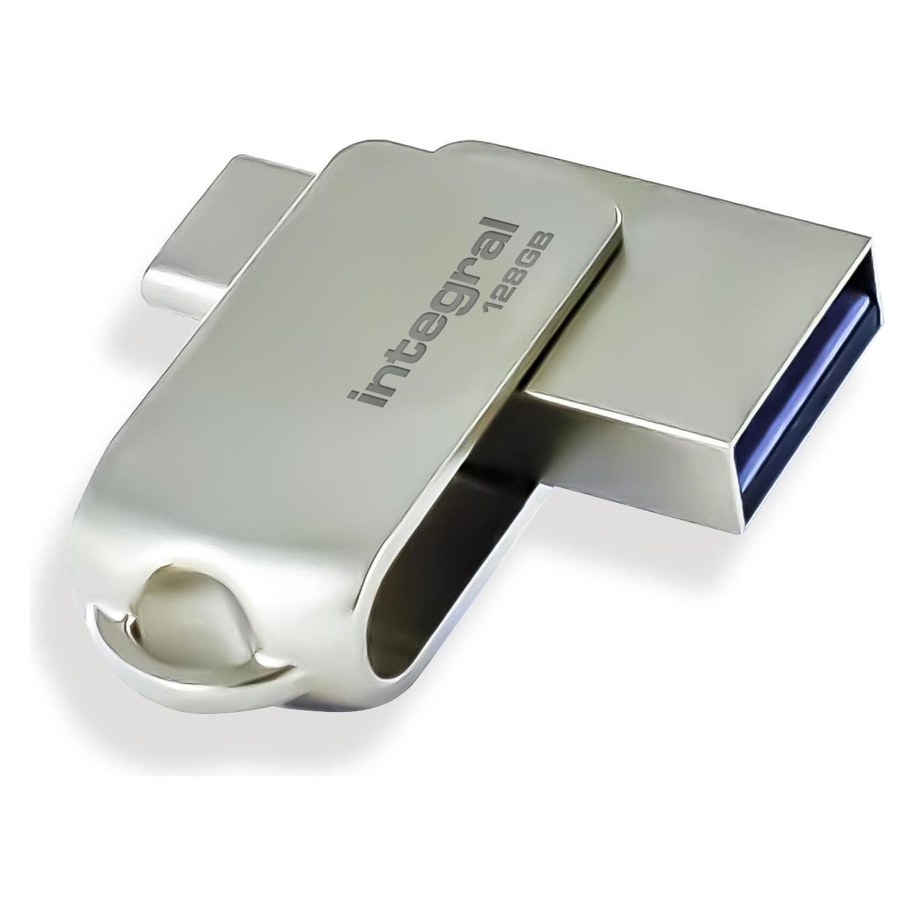 Integral USB 3.0 Drive 360-C 128GB sb (128 GB, USB-A, USB-C) (INFD128GB360CDL3.0)
